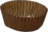 Kagekapsel Nr 7 Petit Four Ø35x16 Mm Brun/Guld,4 Pk X 500 Stk/Krt