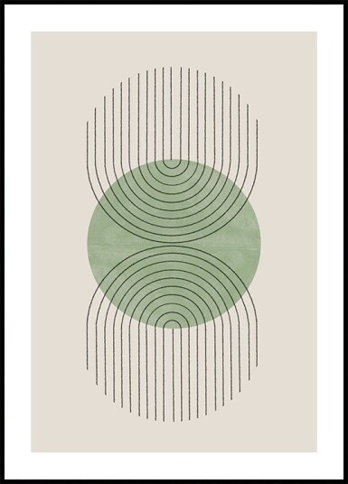 Symmetrical Waves Plakat Plakat / 21x30cm