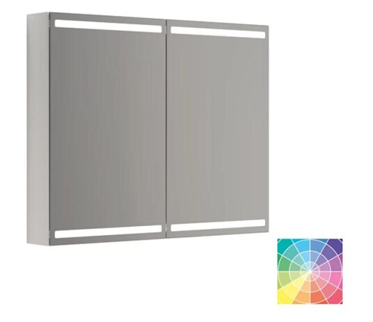 Dansani Calidris Parallel Speilskap 100cm 2 Dører / NCS eik