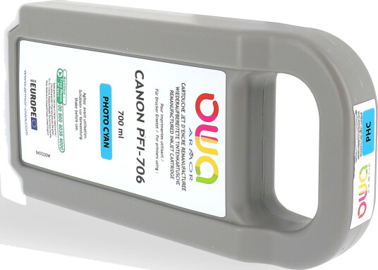 TB Blekkpatron PFI-706PC Lys Cyan (700ml), erstatter Canon 6685B001