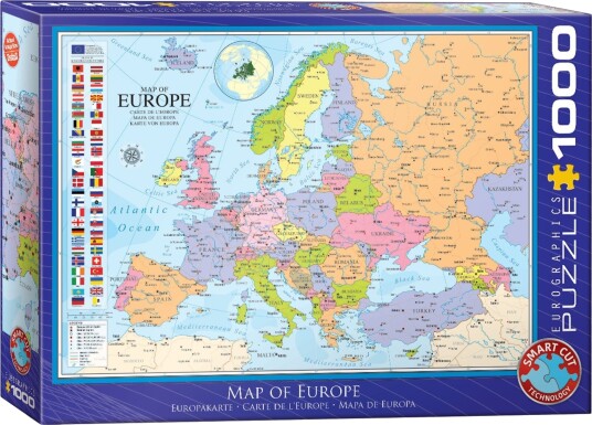 Puslespill 1000 Map Of Europe Eurographics Puslespill 1000 Map Of Europe Eurographics