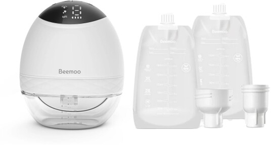 Beemoo CARE Wearable LED Elektrisk Brystpumpe Singel inkl. Melkeposer 30-pack Beemoo CARE Wearable LED Elektrisk Brystpumpe Singel inkl. Melkeposer 30-pack