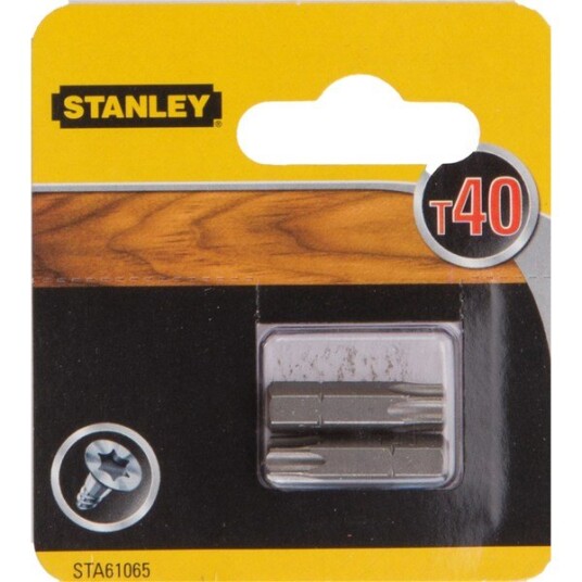 Stanley Bits t40 x 25mm x2 sta61065 high-tec torsion