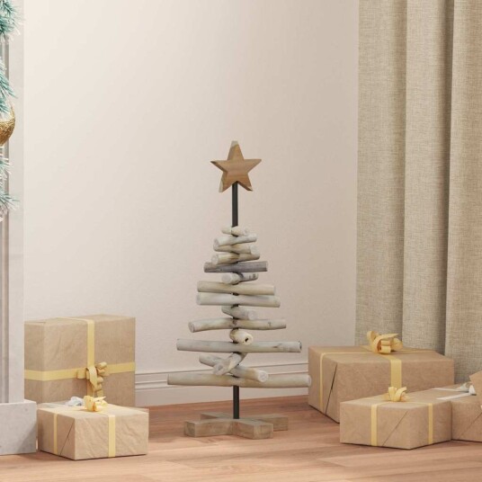  Juletre med stativ Brun 60 cm Heltre teak