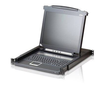 Aten Cl5716m-Ata-2Xk06sg, 1280 X 1024 Piksler, Rack-Montering, 18 W, 1U, Sort