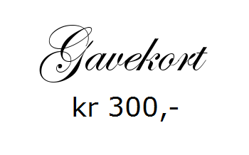 Gavekort pålydende kr 300