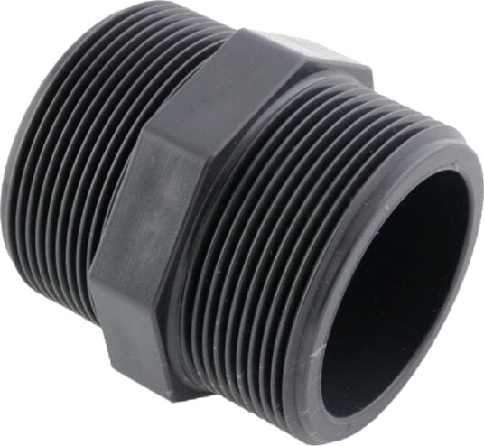 GPA Flowsystem PVC Ansatsnippel Utvendig Gjenget 1 1/4" GPA Flowsystem PVC Ansatsnippel Utvendig Gjenget 1 1/4"