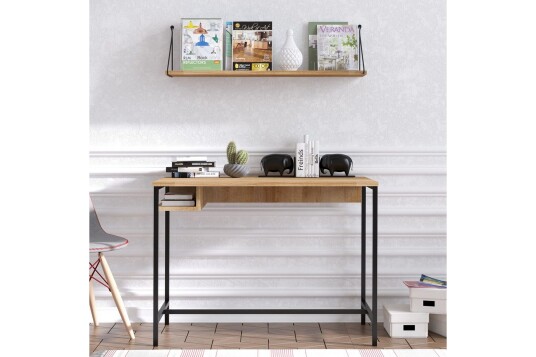 Cadris Skrivebord 60x100 cm Eik/Sort