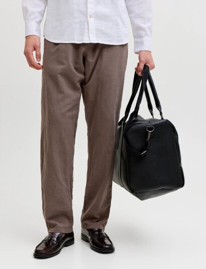 Jack & Jones Jpstkane Summer Linen Blend Jogger Sn Brown S