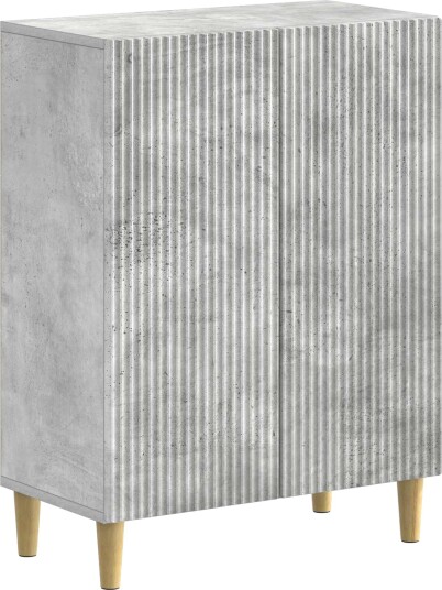 vidaXL Baderom Oppbevaringsskap ARNHEM Betonggrå 59,5 x 31 x 80 cm