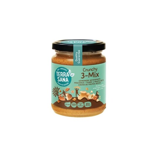 TerraSana crunchy 3 mix nøttesmør 250 g