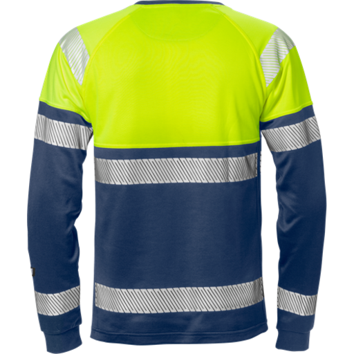 Fristads T-Shirt Lång Ärm 7519 Thv Klass 1 Varselgul/marinblå M Fristads T-Shirt Lång Ärm 7519 Thv Klass 1 Varselgul/marinblå M