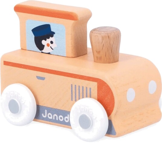 Janod Cross Roads Train Beige One Size