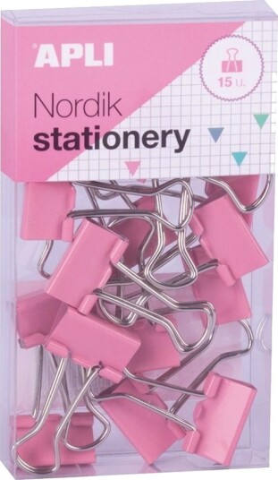 Apli Apli Dokumentklyper Apli Nordik 19 Mm 15 Stk. Eske M. Henger Mix Pastellfarger Apli Apli Dokumentklyper Apli Nordik 19 Mm 15 Stk. Eske M. Henger Mix Pastellfarger