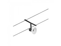 Paulmann Wire Systems Lavspændings-wiresystem-lampe GU5.3 Sort (mat) Krom