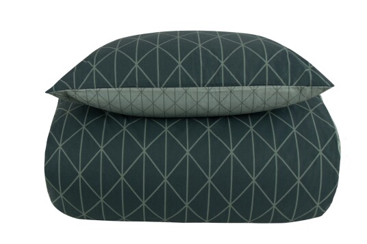 Borg Living Sengetøy - 100% bomull - Harlequin green - 140x200 cm - Borg Living Borg Living Sengetøy - 100% bomull - Harlequin green - 140x200 cm - Borg Living