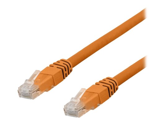 Deltaco Cat6a koblingskabel 7 m oransje U/UTP LSZH
