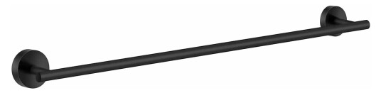 Smedbo home enkelt håndklestativ, matt sort, lengde 648 mm Smedbo home enkelt håndklestativ, matt sort, lengde 648 mm