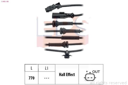 Sensor ABS EPS 1.960.148