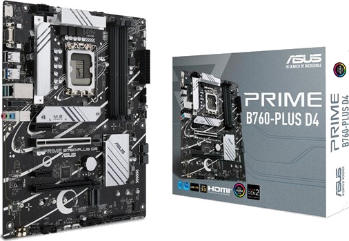 ASUS PRIME B760-PLUS D4 ATX Hovedkort med LGA1700 og DDR4 Støtte ASUS PRIME B760-PLUS D4 ATX Hovedkort med LGA1700 og DDR4 Støtte