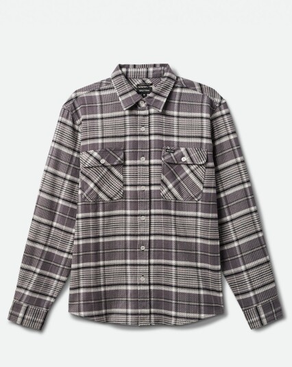 Brixton Bowery Stretch WR Flannel Grå