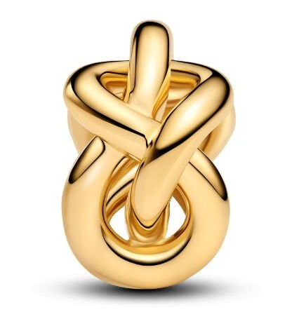 Pandora Moments Charms i 925 forgylt sølv med evighetsknute