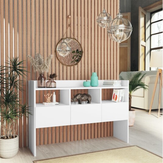 vidaXL Skjenk hvit 105x30x70 cm sponplate