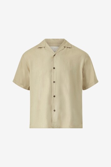 Jack & Jones Skjorte jprcCaaron Tencel Resort Shirt S/S Brun