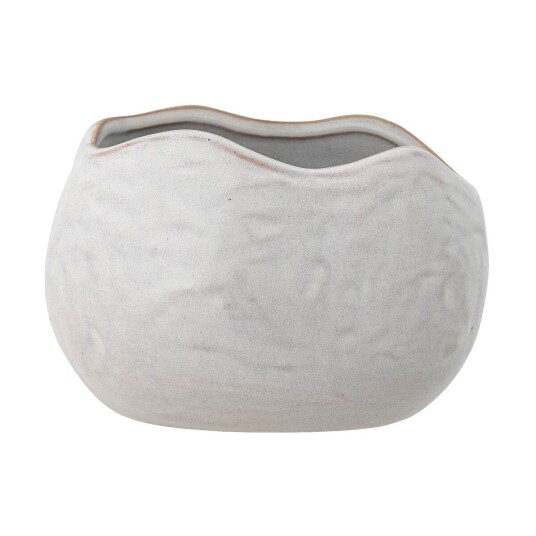 Bloomingville Pennie krukke 16,5x11x13 cm White Bloomingville Pennie krukke 16,5x11x13 cm White