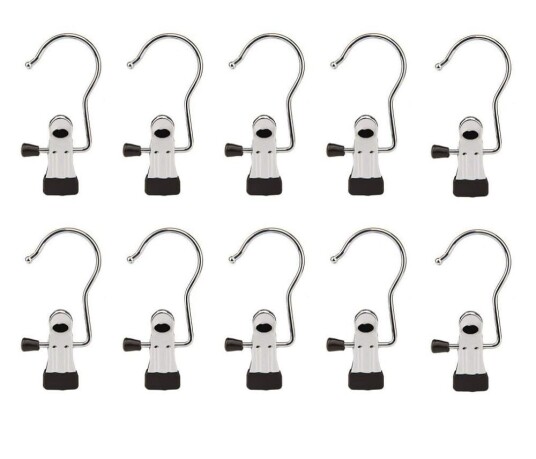INF Krok med klemme Rustfritt stål 10-pack INF Krok med klemme Rustfritt stål 10-pack