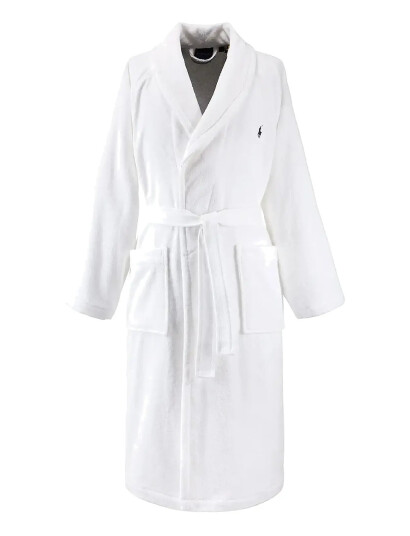 Ralph Lauren Home Poloplay Bath Robe   White   XXL