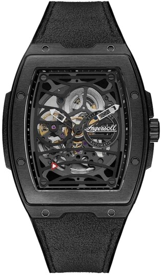 Ingersoll Herreklokke I12307 The Challenger Grå/Lær Ø42 mm