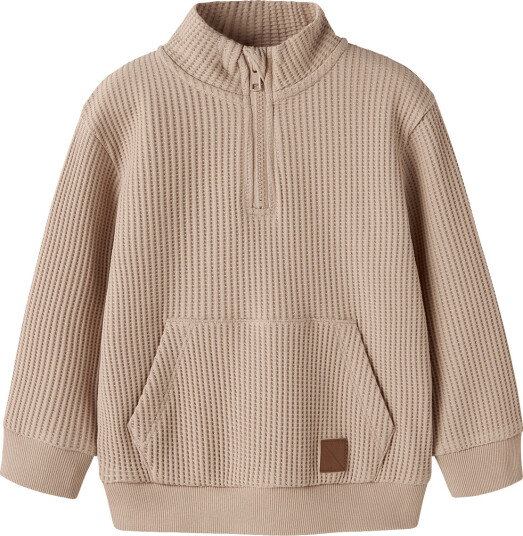 name it Nmmnael Ls Nreg Waffle - Beige - 86