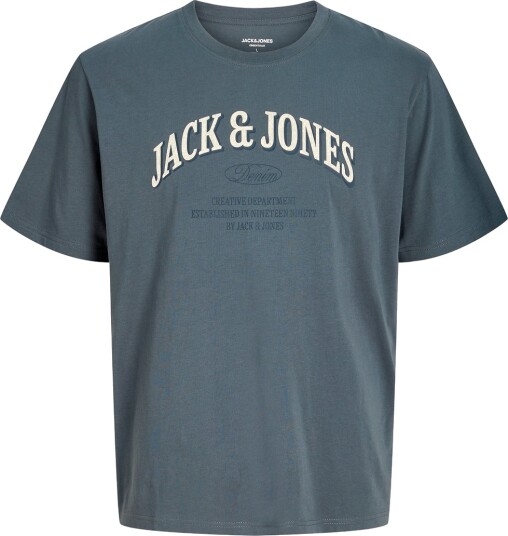 Jack & Jones Junior   T skjorte Jjedenver Logo Tee Ss O Neck Sn Jnr   Grå