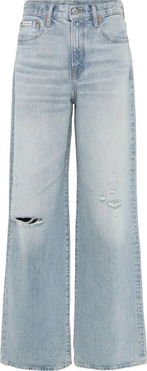 Calvin Klein Jeans The Wide Leg Waterway Blue 28 x 34