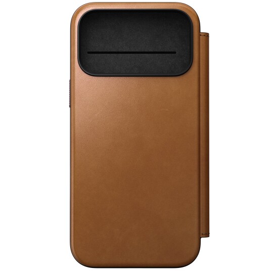 Nomad Modern Folio Skinnetui MagSafe til iPhone 17 Pro Max Tan