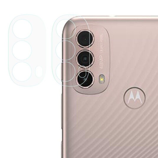 INCOVER Motorola Moto E40 Herdet Glass Kameralins - Gjennomsiktig (2 stk.)