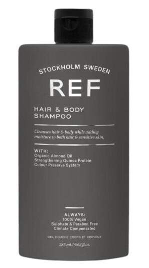 REF Stockholm 285 ml Flytende Sjampo for Hår og Kropp - Vegan, Sulfatfri REF Stockholm 285 ml Flytende Sjampo for Hår og Kropp - Vegan, Sulfatfri