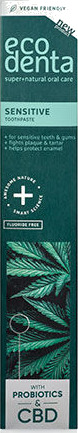 Ecodenta Tannkrem SENSITIVE m. CBD & Probiotics 75ml