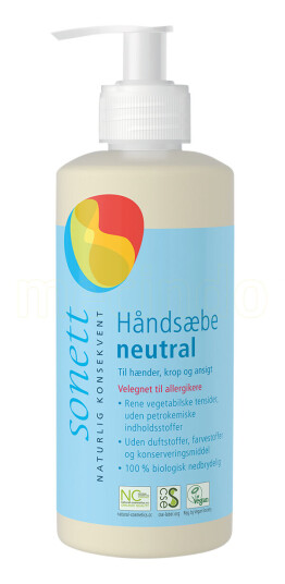 Sonett Håndsåpe fl. neutral 300ml Sonett Håndsåpe fl. neutral 300ml
