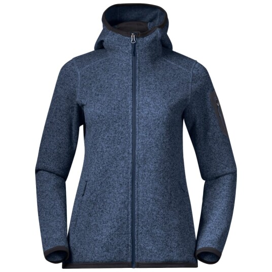 Bergans Women's Kamphaug Knitted Hoodie Bl? XS Woman