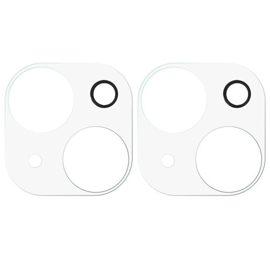 INCOVER iPhone 14 / 14 Plus Herdet Beskyttelsesglass for Kameralinse 2-pakning - 9H - Gjennomsiktig