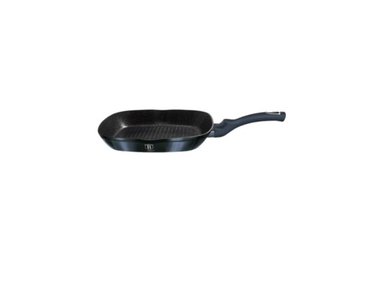 Berlinger Haus Bh 1873 Firkant Grillpanne Sort Aluminium 2,1 L Gass Halogen Induksjon Berlinger Haus Bh 1873 Firkant Grillpanne Sort Aluminium 2,1 L Gass Halogen Induksjon