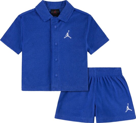 Jordan Shorts Sett Frotté Kamp Royal Jordan 12 md Shorts Blå 80