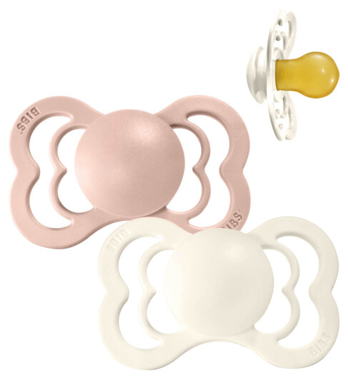 Bibs 2 Pack Supreme Latex Smokker Ivory/blush