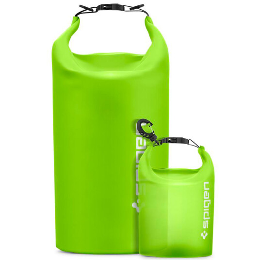 Spigen A630 Universal Vanntett Pakkepose 2L/20L Cactus Green 2pk
