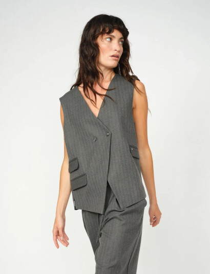MOS MOSH Mmalize Monrose Vest - Grey - 40 MOS MOSH Mmalize Monrose Vest - Grey - 40