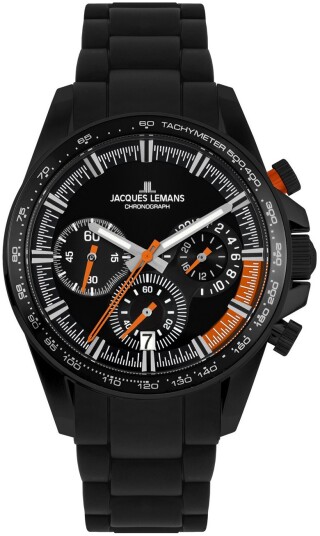 Jacques Lemans Herreklokke 1 2127H Liverpool Sort/Stål Ø40 mm