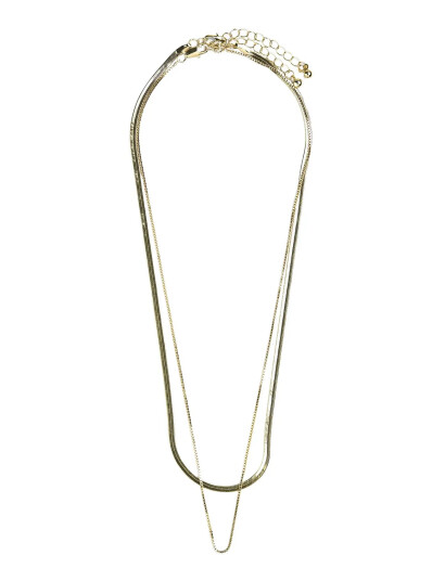 PIECES Pcbina 2 Pack Necklace Noos Guld One Size