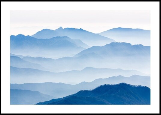 Misty Mountains Poster Plakat / 21x30cm Misty Mountains Poster Plakat / 21x30cm